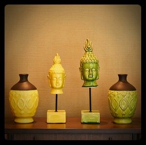 Vintage Style Hand Made Ceramic Flower Vase